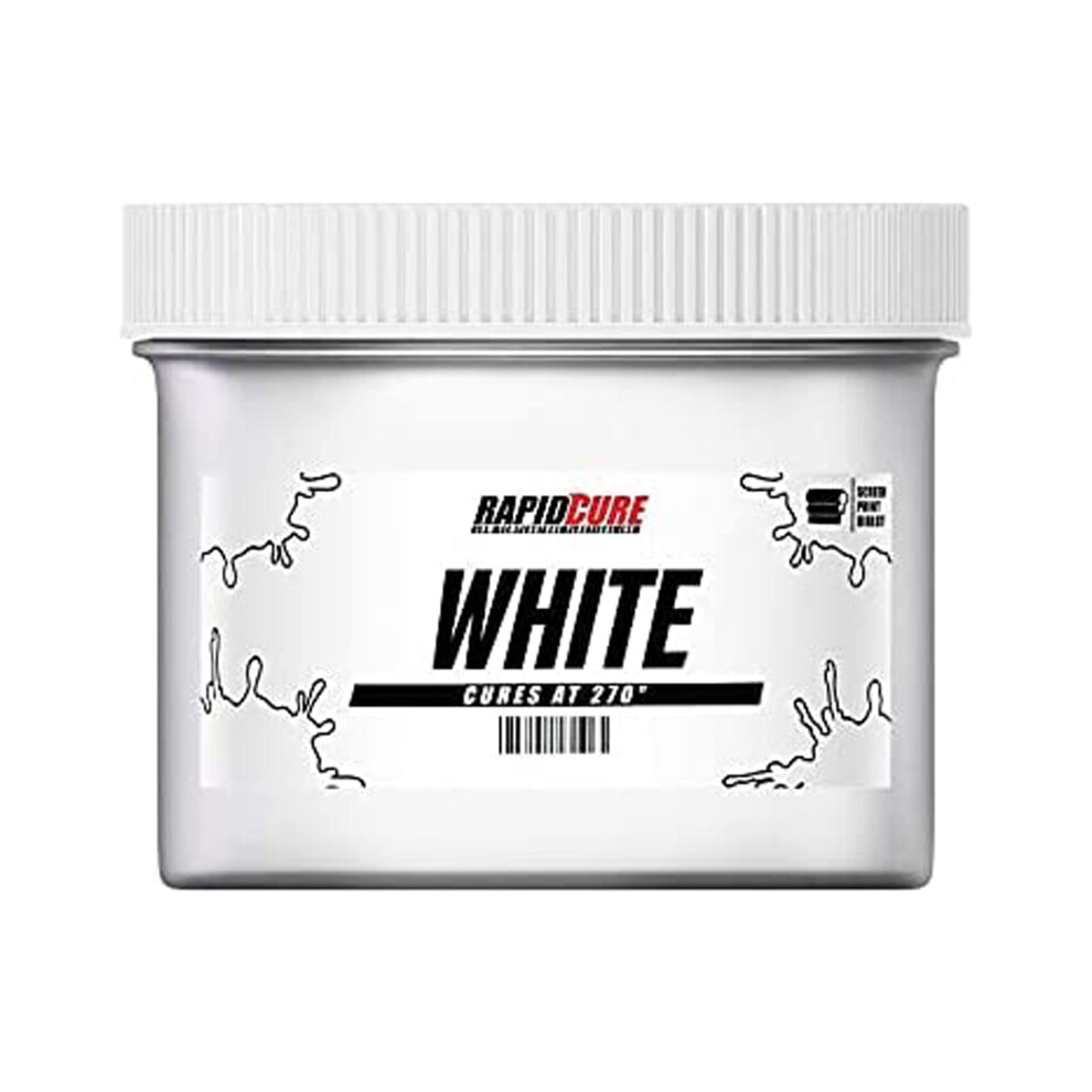 Rapid Cure Screen Printing Ink White (Pint - 16oz.) - Plastisol Ink for Screen Printing  Fast Curing Fabric Paint - Screen Print Direct  USA Made