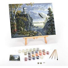 Ledgebay DIY Paint by Numbers kszlet felnotteknek keretezett vszonra: Kezdotol haladtl a haladig tart Paint by Numbers kszletek akrilfestkks