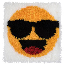 Trimits Latch Hook Kit  Happy Face  30 x 30cm