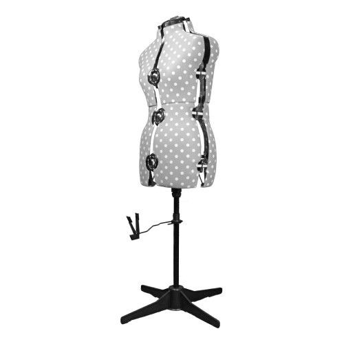Adjustoform Adjustable Dress Form UK 20-22 Grey Polka Dot