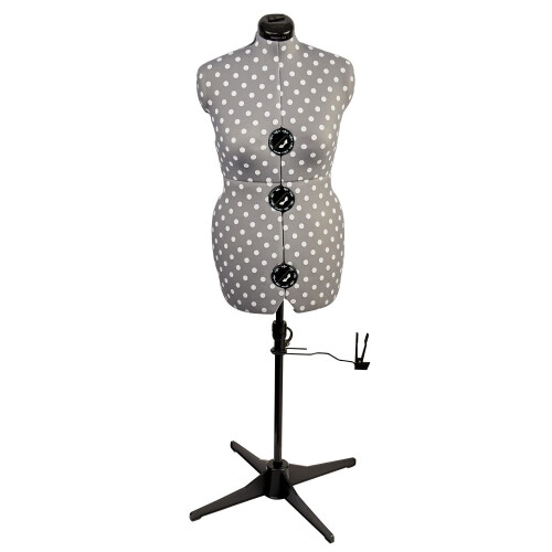 Adjustoform Adjustable Dress Form UK 16-20 Grey Polka Dot 1