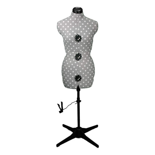 Adjustoform Adjustable Dress Form UK 20-22 Grey Polka Dot 2