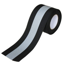 JINBING varrni ezst fnyvisszavero szalag ruhkhoz biztonsgi szvet heveder dszto csk fekete 2"""" x 16 lb