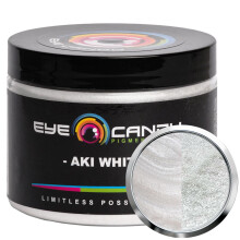 Eye Candy Pigmenten Premium Wit Mica Poeder - AKI Wit (50gr) - voor Epoxyhars Zeepverf Houtbewerking Acryl Gieten Badbommen Vissen Lokt - DIY Kunst e