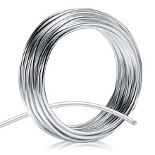 Alumnium huzal Ezst 9 Gauge(3,0 mm) 32,8 Ft (10 M) KSVZS Eloxlt Hajlthat Fmhuzal barkcs virgdrthoz