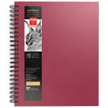 ARTEZA spiraalvormig schetsboek 9x12 tekenblok 100 vellen schetsblokken voor tekenen voor volwassenen en tieners