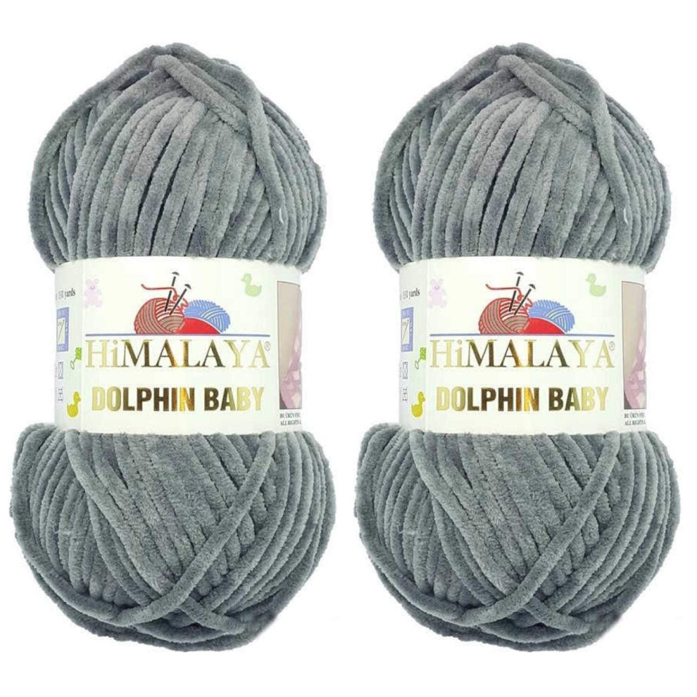 Himalaya Dolphin Baby Filato Per Lavori A Maglia, 2 Matasse, 2 Matasse, 2 X 100 G, Super Ingombrante 80320-image