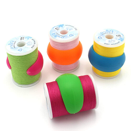 Miamay Thread Spool Huggers Savers Avoid Loose Ends or Thread Tails Prevent Thread Tails from Unwinding No Loose Ends for Sewing Thread Spools (64 Pi 1