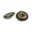 Bezelry 12 stykker rustikke runde metalskaftknapper. 23 mm (7/8 tomme) (antik messing) 3