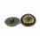 Bezelry 12 stykker rustikke runde metalskaftknapper. 23 mm (7/8 tomme) (antik messing) 4