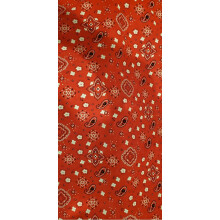Bandana Print Poly Cotton 58 Inch Wide Fabric by The Yard (Red)