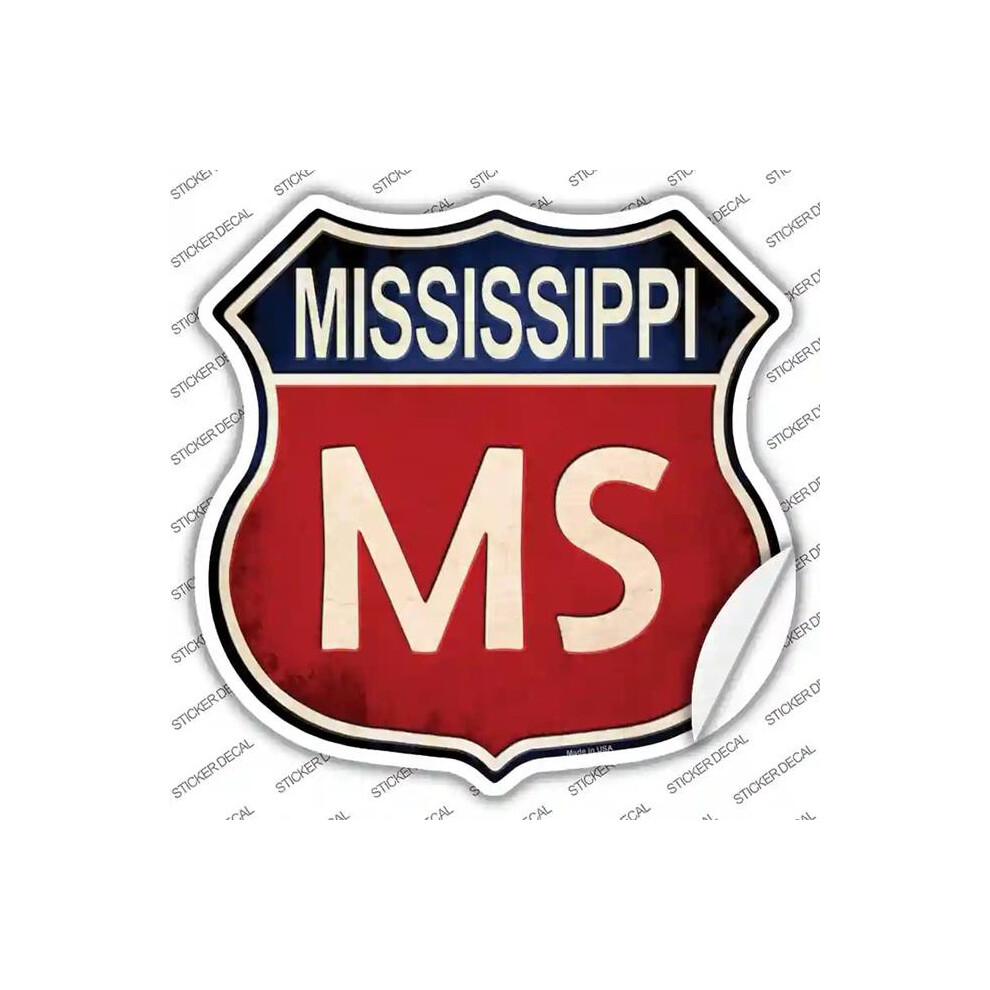 Smart Blonde Hs-519S-Xl Mississippi Novelty Highway Shield Sticker Decal - Extra Large 792636445422