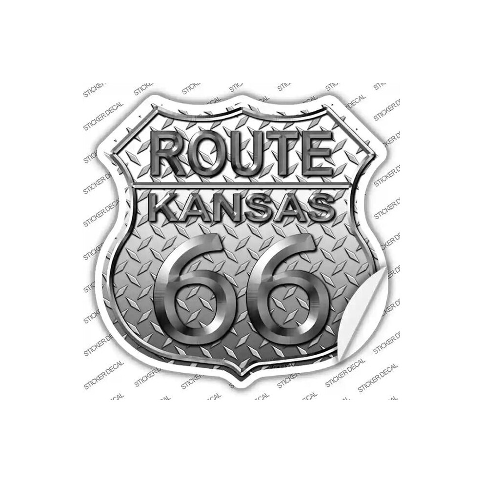 Smart Blonde Hs-472S-L Route 66 Diamond Kansas Novelty Highway Shield Sticker Decal - Large 792636445613