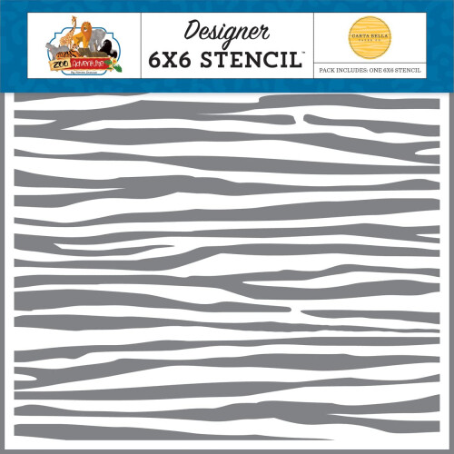 Carta Bella Paper Co. Tiger 6x6 Set Stencil Multicolor