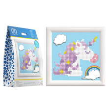 Diamond Dotz Uni Prayer -yksisarvisen timanttimaalauspakkaukset aikuisille - Diamond Art Kits rentouttava luova askartelupakkaus 10x10 cm Dotz-ti
