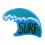 Surf Patch Sea Wave Surfing Summer Beach Broderad Iron On Sy On Patch 1