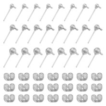 150 Pcs Hipoalergénicos Estúdios de Brincos com 200pcs Suportes de Segurança para Brincos