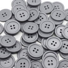 Raydodo 50 PCS 25mm 1 Inch Buttons for Crafts Large Buttons 4 Hole Round Sewing Buttons Spray Colored Craft Buttons for Sewing Scrapbooking and DIY