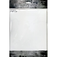 Ranger Tim Holtz Distress White Heavystock 10/Pkg-8.5"X11"