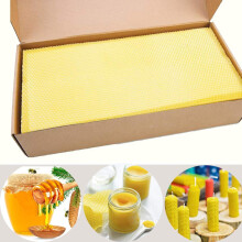 Base de cera Varybeaty para marcos de abejas, l   minas de cera de abejas para colmenas, l   minas de cera de abejas, 30 unidades (16,34 x 7,68 pulga