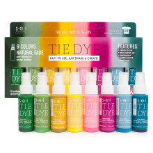 S.E.I. Conjunto de spray de tecido de tecido de corante de gravata natural de desbotamento