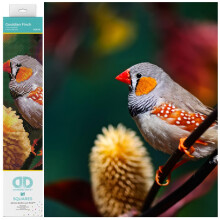 Diamond Dotz Gouldian Finch Diamond Painting Kits for Adults - Diamond Art Kits a Relaxing Creative Craft Kit with Dotz Gems 12.2x16.1