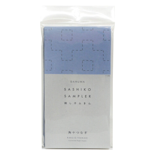 Amostra de Sashiko DARUMA Tecido Original Cor Azul Marinho