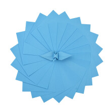 100 origamipaperia, kaksipuolinen, keskisininen, 3x3 tuuman neli  , helposti taitettava paperi taittopaperiin, origami-nosturit, leikekirjapaperi