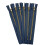 AMORNPHAN 6 pcs Zíperes Metálicos Fechados de 6 Polegadas #5 Azul Marinho com Deslizante de Latão 1