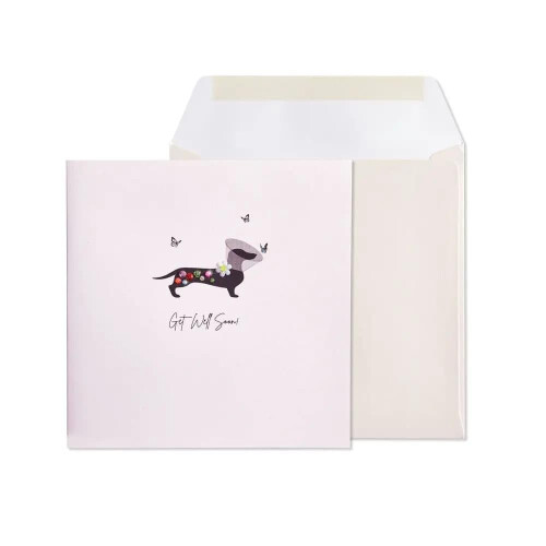 NIQUEA.D Dog Get Well Card