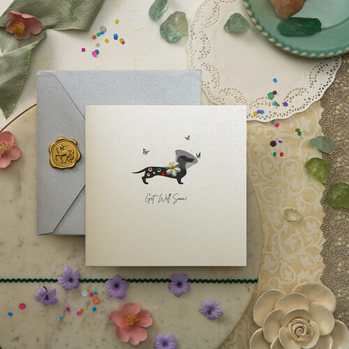 NIQUEA.D Dog Get Well Card 1