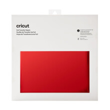 Cricut Vermelho | 30.5cm x 30.5cm (12" x 12") | 8 Folhas | Para Máquinas de Corte. Requer Ferramenta de Transferência de Folha