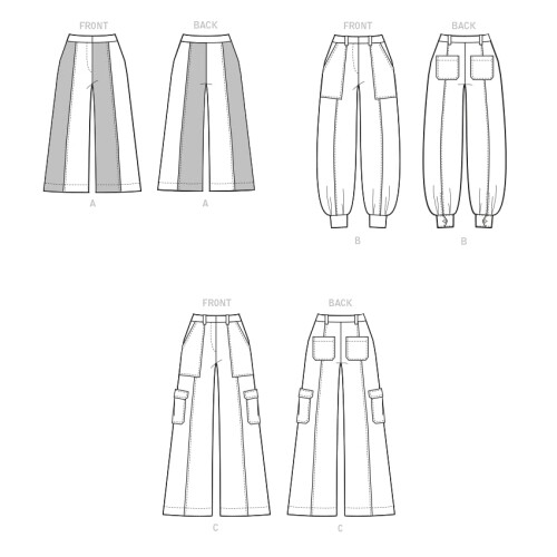 McCall's Misses' Cargo Pants Sewing Pattern Kit  Code M8206  Sizes 16-18-20-22-24  Multicolor 2