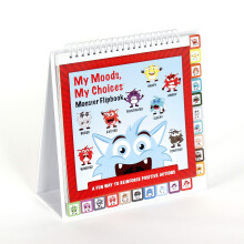 The Original Mood Flipbook til b?rn; 20 forskellige stemninger/f?lelser; Autisme; ADHD; Hj?lp b?rn med at identificere f?lelser og tr?ffe positiv