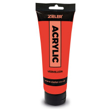 Zieler Vermillion Premium Acrylic Paint 120ml Tube
