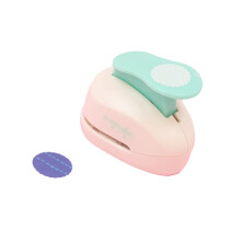 Craftelier - 1 inch (2.54 cm) Diameter Scalloped Circle Punch with Lever Press | Suitable for Paper and Cardstock | Ideal for Craft and Scrapbooking P