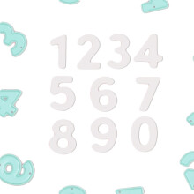 Craftelier - Conjunto de 10 Matrizes em Forma de Números para Cartões, Scrapbooking e Projetos de Artesanato