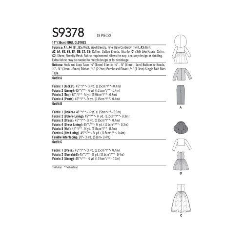 Simplicity Patterns ONE Size 1