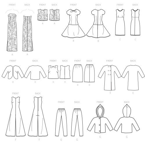 Simplicity Patterns ONE Size 2