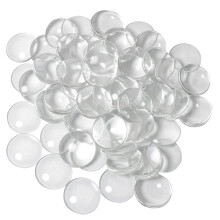 ZZHXSM 60 kpl Kirkas lasikaapit 25 mm littet lpinkyvt pyret kaapit Dome laatat tee-se-itse korut tarvikkeet