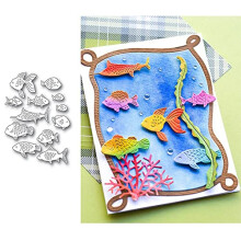 Trdxxx Mini Fishes Kovov vyrezvac vysekvac vseky Kutilsk remesla Scrapbook Paprov karty Vyrezvac vysekvac ablony Vyrezvac ablony pro