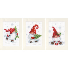 Vervaco Counted Cross Stitch Xmas GNOME  Multicoloured