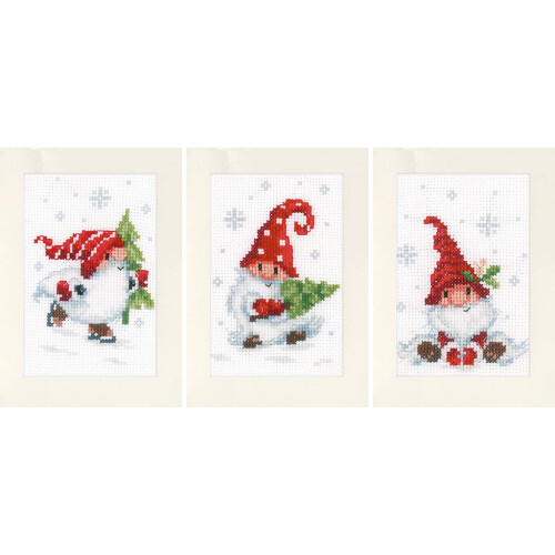 Vervaco Counted Cross Stitch Xmas GNOME  Multicoloured
