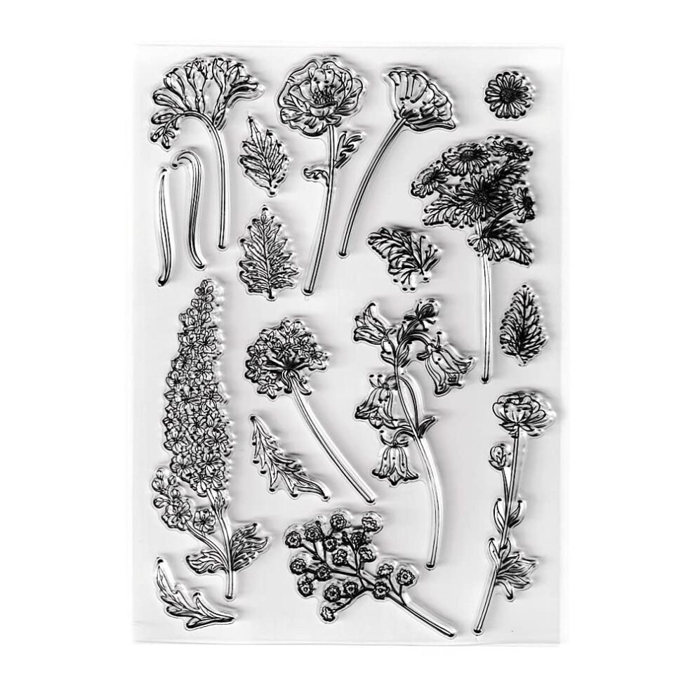 Wiosenne Kwiaty Orchidei Liscie Wyczysc Znaczki Silikonowe Znaczki Karty Z Uczuciami Lisc Przezroczysta Pieczec Stemple Do Tworzenia Kartek Swiat-image