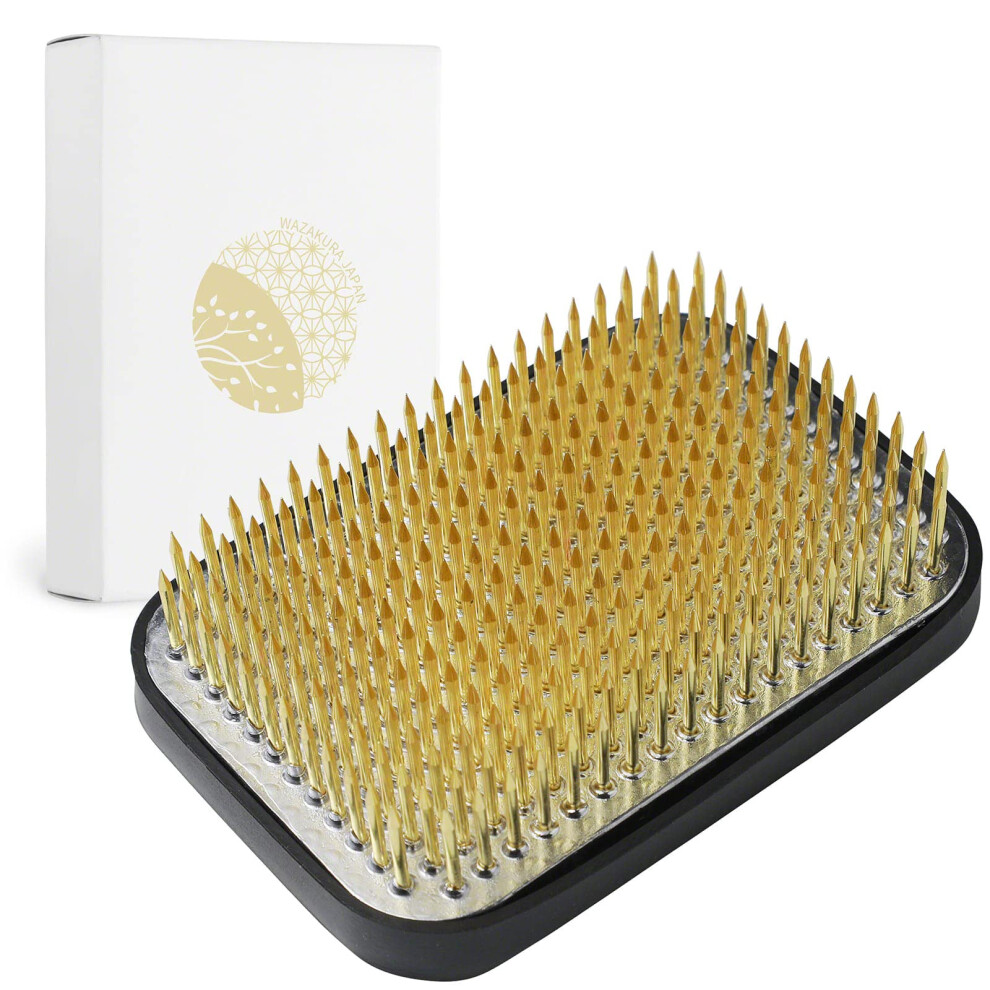 Wazakura Japanse Ikebana Rechthoekige Kenzan Bloemenhouder Gemaakt In Japan Vierkante Bloemschikspeld Kikkergereedschap (83 Mm)-image