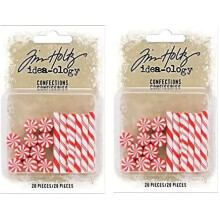 Idea-ology Tim Holtz 2021 Kerst Idea-Ology - Snoep - Bundel van twee pakketten