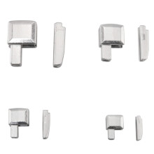 ZCZQC Zipper Retainer 16Set White Gold Metal Zipper Latch Slider Repainer#3/#5/#8/#10 Lynl?sholderkasser og lynl?sinds?ttelsesstifter