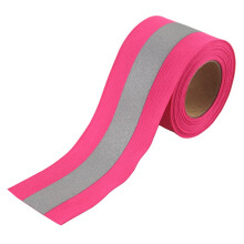 JINBING ezst varrhat fnyvisszavero szalag ruhzathoz biztonsgi szvet heveder dszto csk rzsaszn 2"" x 16 lb