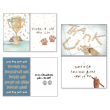 Dog Speak Pet Sitter Bedankkaartjes Drie (3) Pack - 's Werelds grootste favorieten en bedankkaartjes