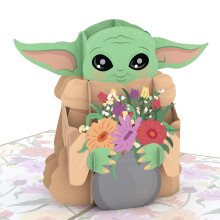 Lovepop Star Wars Grogu Carte pop-up pour la fte des mres Carte de fte des mres Carte de vux pop-up 3D fabrique la main pour elle C